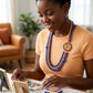 SGRho Mixed Pearl Gold Necklace