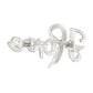 Breast Cancer Brooch Silver Light Pink Ribbon Hope Pin