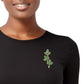 AKA Sorority Green Pink Ivy Leaf Brooch for Women