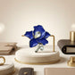 Zeta Phi Beta Blue Enamel Flower Brooch Pin