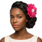 Brooch Fuchsia Flower Pearl Clip and Pin for Women