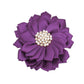 DST Sorority Purple Violet Flower Pearl Brooch