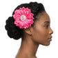 Breast Cancer Fuchsia Flower Brooch and Hair Clip