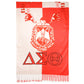 DST Red and Cream Shield Fashion Shawl Scarf