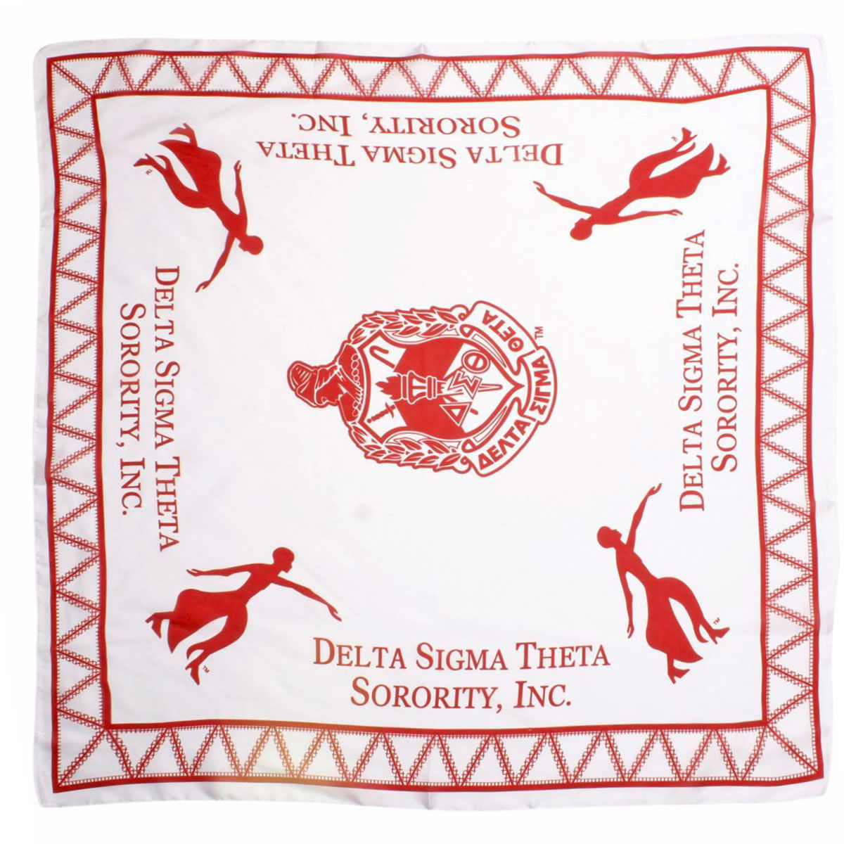 DST Sorority Fortitude White Square Scarf
