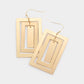 Rectangle Dangle hoops