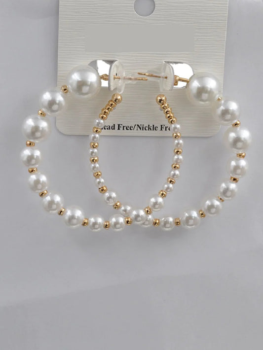 Pretty Pearl hoops