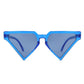 Sunglasses Blue Triangle Pointed for Women