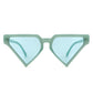 Sunglasses Sea Green Triangle Pointed for Women