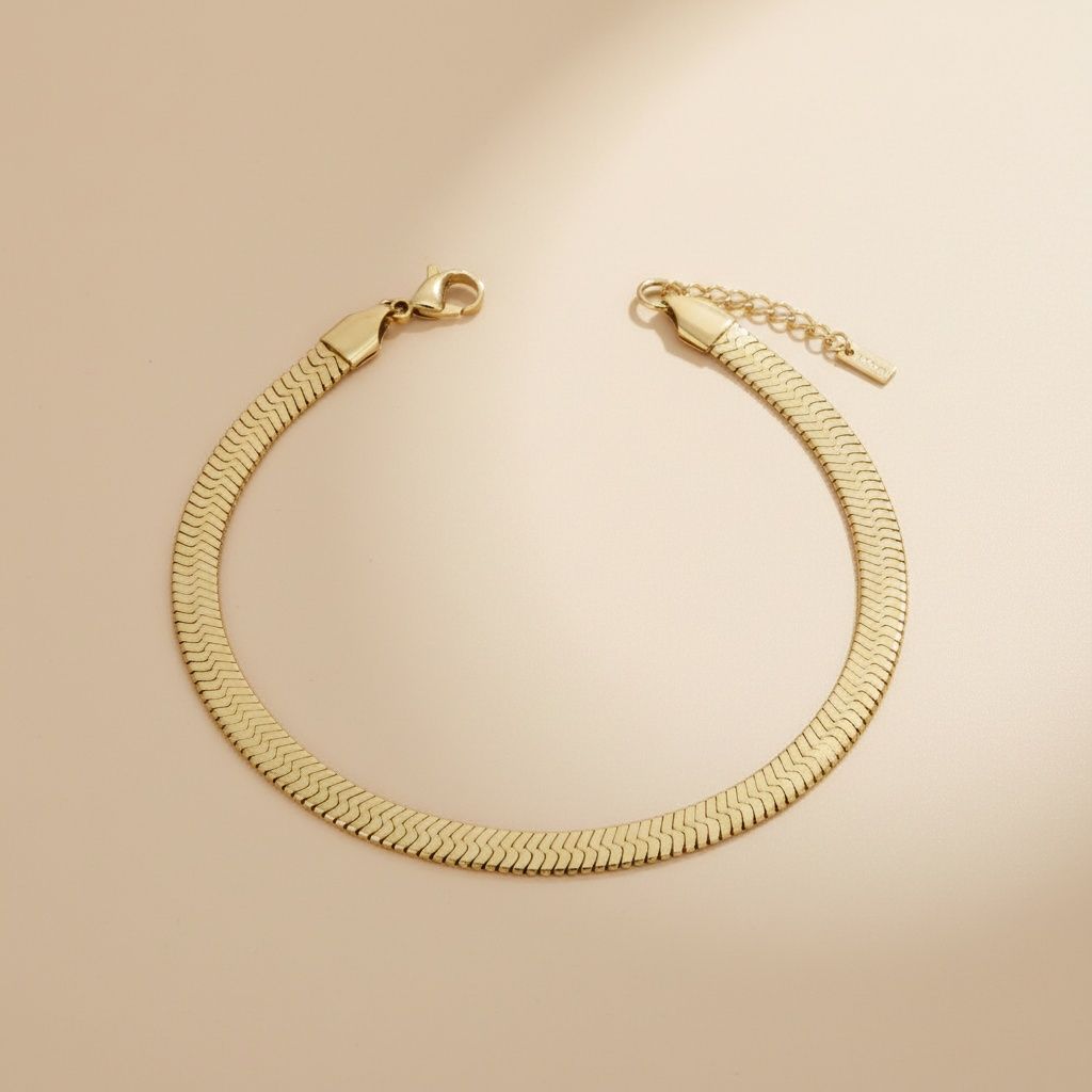 Anklet 8mm Gold 18K Stainless Steel Miami Chain