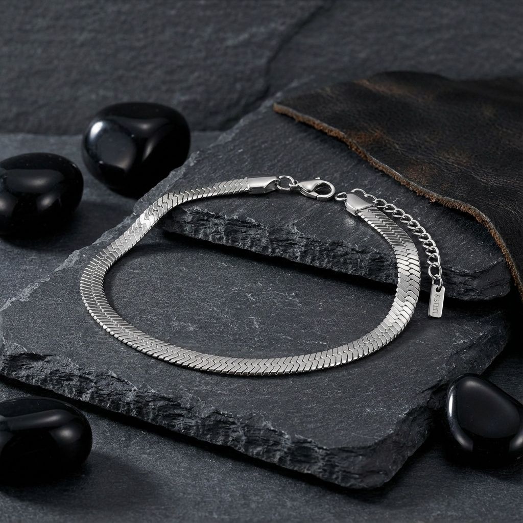 Anklet 8mm Stainless Steel Miami Chain