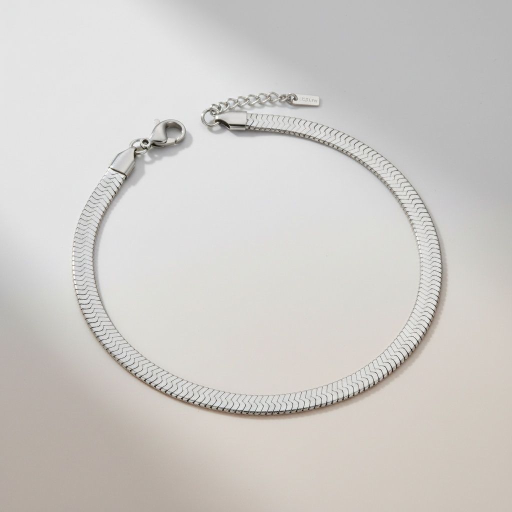 Anklet 8mm Stainless Steel Miami Chain