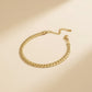 Anklet 6.5mm Gold 18K Steel Herringbone Chain