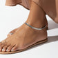 Anklet 6.5mm Stainless Steel Herringbone Chain