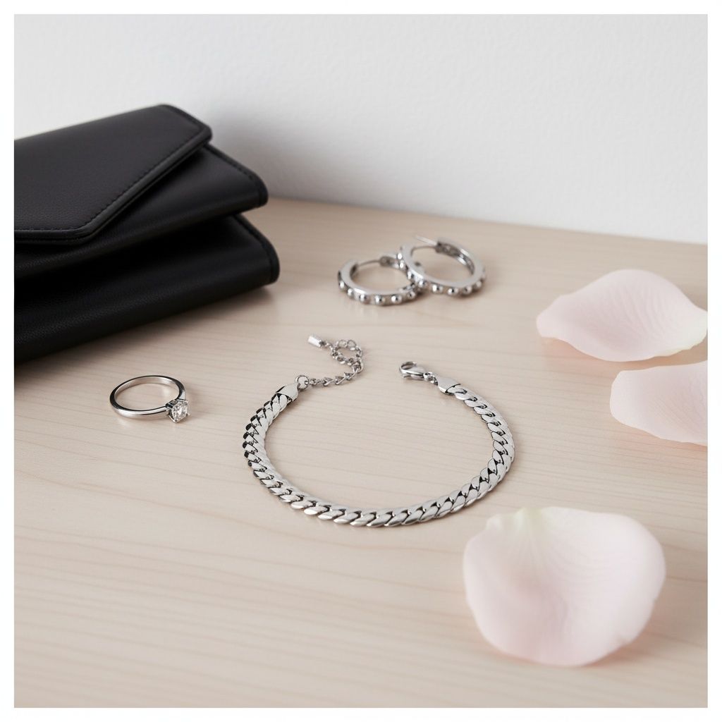 Anklet 6.5mm Stainless Steel Herringbone Chain