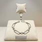 Stainless Steel Chain Bracelet with Handmade Links