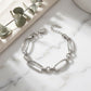 Stainless Steel Chain Bracelet with Handmade Links