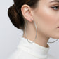 Stainless Steel Classic 90mm Thin Hoop Earrings