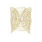 Cuff Gold Concentric Circle Sculpted Bracelet