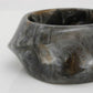 Bangle Vintage Black Resin Wavy Chunky Bracelet