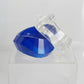 Bangle Retro Blue Shimmer Prism Chunky Bracelet