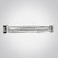 Silver 5 Strand Clear Stone Disco Ball Bracelet