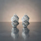 Stud Silver Brass Woven Twist Hinge Clip Earrings