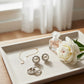 Stud Oversized Domed Cream Pearl Earrings