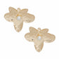 Stud Large Sculpted Petal Gold Flower Earrings