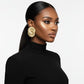 Stud Oversized Gold Twisted Spiral Earrings