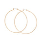 Hoop Classic 3 inch Thin Gold Earrings for Women