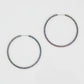 Hoop Endless Rainbow Etched Classic Earrings