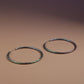 Hoop Endless Rainbow Etched Classic Earrings