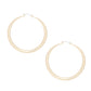 Hoop Sleek Gold Graduated Design Earrings Women