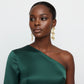 Stud Gold Serpentine Concentric Line Wavy Earrings