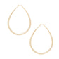 Hoop Etched Gold Teardrop Reinvented Earrings