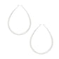 Hoop Etched Silver Teardrop Reinvented Earrings