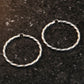 Hoop Large Silver Twisted Greek Key Earrings