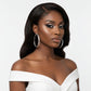 Hoop Silver Polished Line Diamond Cut Earrings