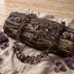 Translucent Black Bead Rock Candy Necklace Set