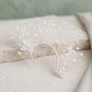 Bridal Silver Pearl Floral Left Ear Cuff Earring