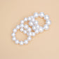 Bracelets Jumbo White Pearl Stretch Set for Women