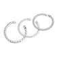 Bracelet Silver Coiled 3 Pcs Cuffs for Women