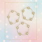 High Shine Gold Bead 3pcs Stretch Bracelet Set