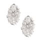 Clip Ons Medium Silver Oval Dome Earring for Women