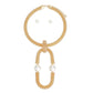 Necklace Gold Woven Mesh Rigid Collar for Women