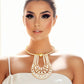 Luxury Gold Pave Choker Set