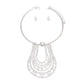 Luxury Silver Pave Choker Set