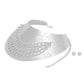 Armor Choker Collar Textured Rigid Silver Metal