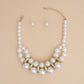 Collar Cream Pearl Vintage Graduated Stack Choker